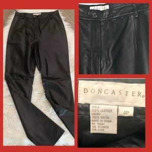 Doncaster Authentic Black Leather Pants 4P